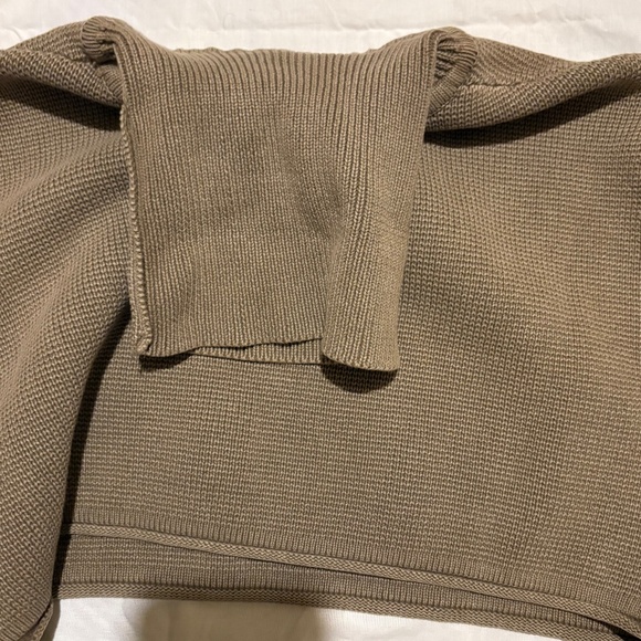 Zara Ultra-Cropped Knit Turtleneck Sweater - Taupe - Picture 7 of 9